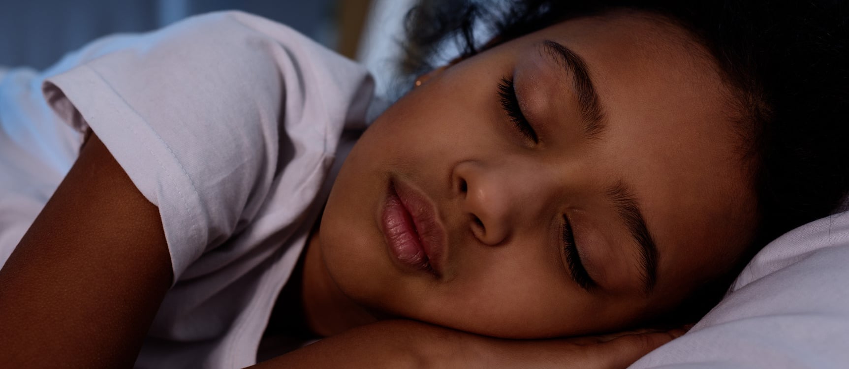 Girl sleeping peacefully after SBD treatment in Pacific Grove